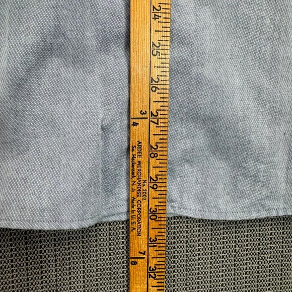 London Fog Mens Size L Gray Long Sleeve Button-Down Shirt Cotton - Picture 5 of 7